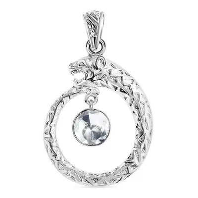 Royal Bali - Moissanit Panther Anhänger 925 Silber ca. 0.83 ct