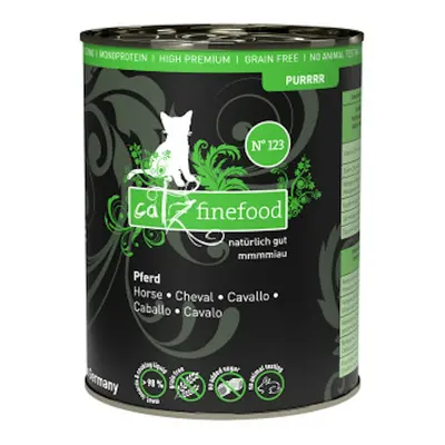 Catz finefood Purrrr 400 Gramm Katzennassfutter Sparpaket 12 x 400 Gramm No. 123 Pferd