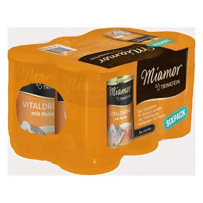 Miamor Trinkfein Vitaldrink Sixpack 6 x 135 Milliliter Katzennahrungsergänzung ZOO huhn sixpack 