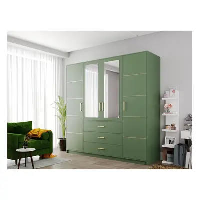 Moderner Kleiderschrank Lily D4 II mit Spiegel