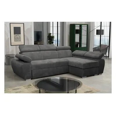 Ecksofa Giza Mini Premium Cord mit Bettkasten und Schlaffunktion