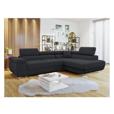 Ecksofa Torezio Cord mit Schlaffunktion und Bettkasten