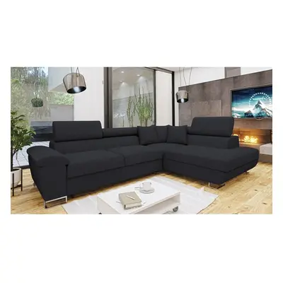 Ecksofa Alvin Cord mit Schlaffunktion und Bettkasten