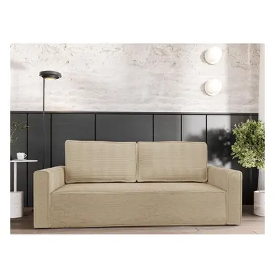 Sofa Biloteso Cord mit Schlaffunktion und Bettkasten