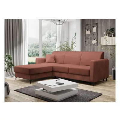 Ecksofa Sivena Cord mit Schlaffunktion und Bettkasten