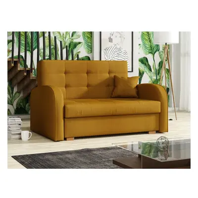 Sofa Clivia Gold II mit Schlaffunktion und Bettkasten