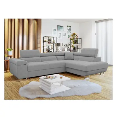 Ecksofa Torezio Cord mit Schlaffunktion und Bettkasten