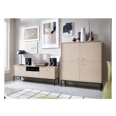 Wohnzimmer-Set Tonkor Beige III