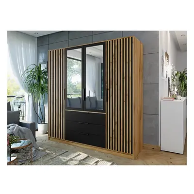 Kleiderschrank Lily Lux D4 mit Spiegel