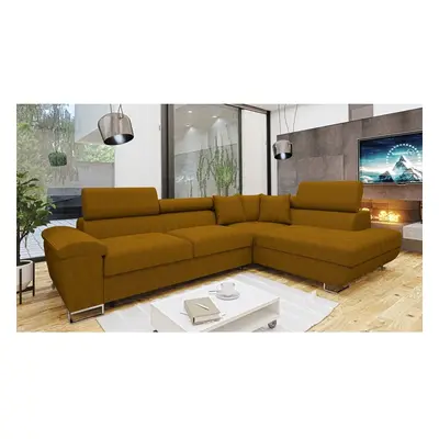 Ecksofa Alvin Cord mit Schlaffunktion und Bettkasten