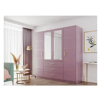 Moderner Kleiderschrank Lily D4 II mit Spiegel