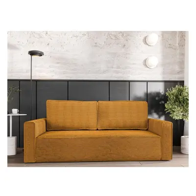 Sofa Biloteso Cord mit Schlaffunktion und Bettkasten