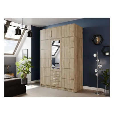 Kleiderschrank Lily D3 + Schrankaufsatz