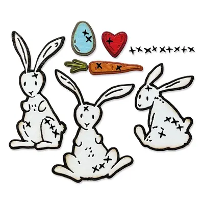 Sizzix Thinlits Stanzschablone "Bunny Stitch by Tim Holtz"