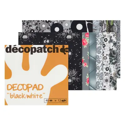 Décopatch Papierblock "Decopad Black and White"