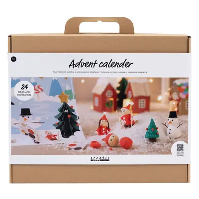 Kreativset Adventskalender "Modellieren - Wichtel"