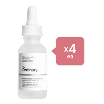 The Ordinary - Niacinamide 10% + Zinc 1% - 30ml (4ea) Set