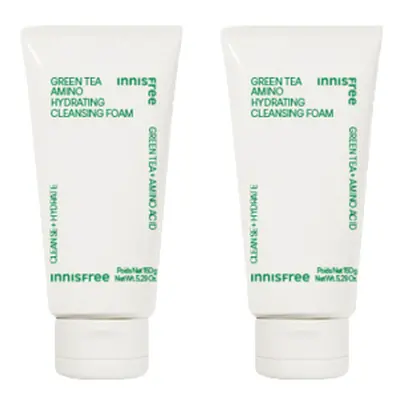 Innisfree - Green Tea Amino Hydrating Cleansing Foam - 150g (2ea) Set