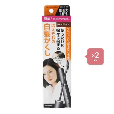 Dariya Salon De Pro - Color On Retouch Gray Hair Comb EX - 15ml - Light Brown (2ea) Set