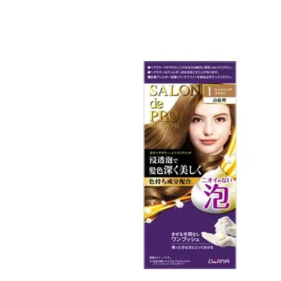 Dariya - Salon De Pro Foam Hair Color Extra Rich - 1 set - 1 Shining Brown