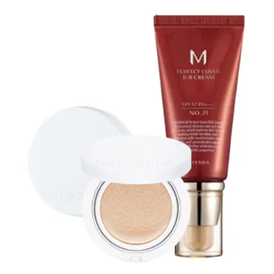 MISSHA M Perfect Cover BB Cream- #21 X Magic Cushion Moist Up Light Beige