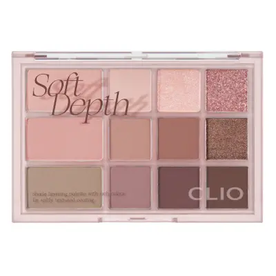 CLIO - Shade & Shadow Palette - 1.4gX3, 0.6gX9 - 02 Soft Depth