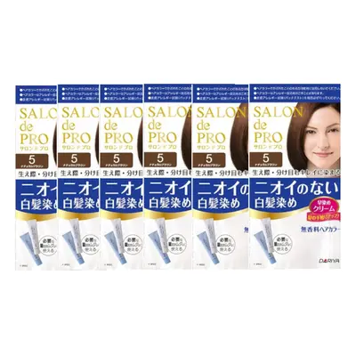 Dariya Dariya - Salon De Pro - Hair Color Cream - 5 Natural brown 6PCS Set