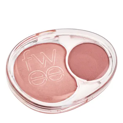 Fwee - Mellow Dual Blusher - 7.2g - RS01 Rosy Talk