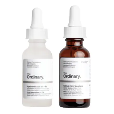 The Ordinary - Retinol 1% in Squalane - 30ml + Hyaluronic Acid 2% + B5 - 30ml Set