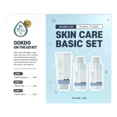 Round Lab - 1025 Dokdo On The Go Kit (Cleanser+Toner+Lotion) - 40ml+50ml+50ml