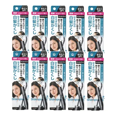 Dariya Salon De Pro - Color On Retouch Gray Hair Comb EX - 15ml - Natural Black (10ea) Set