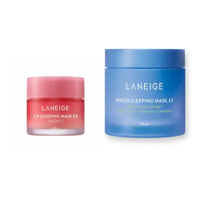 LANEIGE - Lip Sleeping Mask EX - 20g - Berry (1ea) + Water Sleeping Mask EX - 70ml (1ea) Set