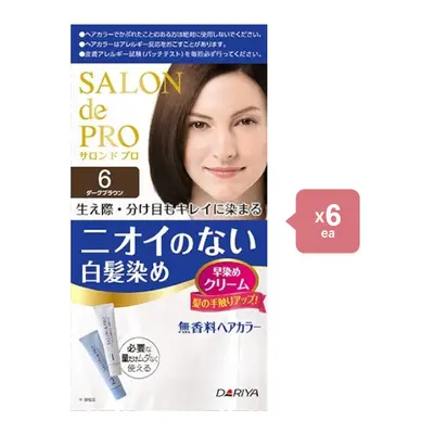 Dariya - Salon De Pro - Hair Color Cream - 6 Dark brown 6PCS set