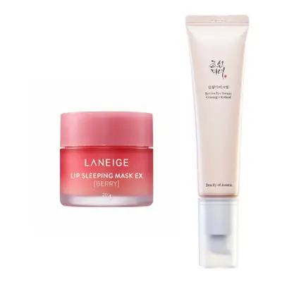 LANEIGE - Lip Sleeping Mask EX - 20g - Berry (1ea) + BEAUTY OF JOSEON - Revive Eye Serum : Ginse