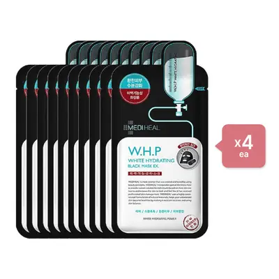 Mediheal - W.H.P White Hydrating Black Mask EX - 10pcs (4ea) Set