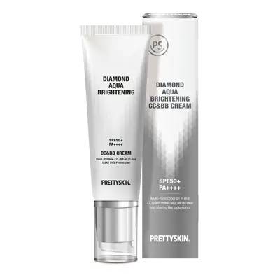 PRETTYSKIN - Diamond Aqua Brightening CC & BB Cream - 50g