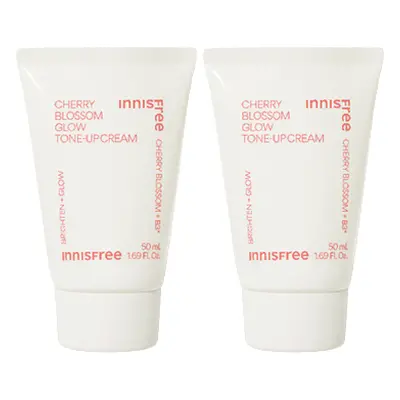 Innisfree Cherry Blossom Glow Tone-up Cream - 50ml (2ea) Set