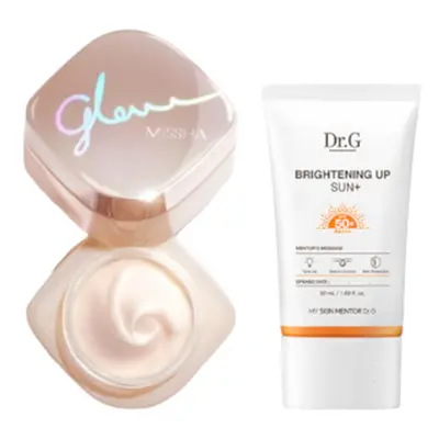 Dr.G - Brightening Up Sun+ SPF50+ PA+++ - 50ml X MISSHA - Glow Skin Balm - 50ml