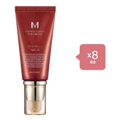 MISSHA M Perfect Cover BB Cream - 50ml - #21 Light Beige (8ea) Set