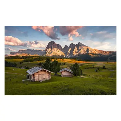 Vlies Fototapete - Dolomitentraum - Größe 450 x 280 cm