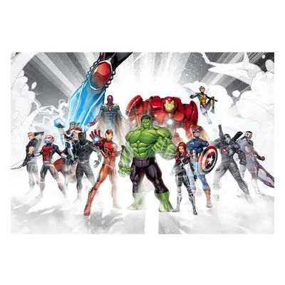 Papier Fototapete - Avengers Unite - Größe 368 x 254 cm