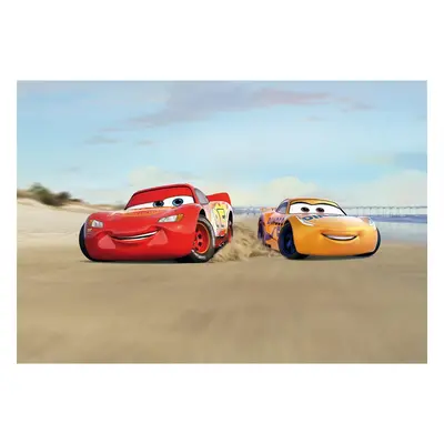 Papier Fototapete - Cars Beach Race - Größe 368 x 254 cm