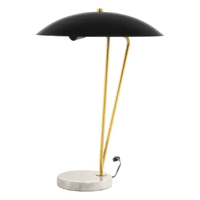 Tischlampe Kayani 125 Schwarz / Gold / Weiß