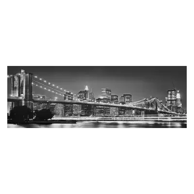 Papier Fototapete - Brooklyn Bridge - Größe 368 x 127 cm