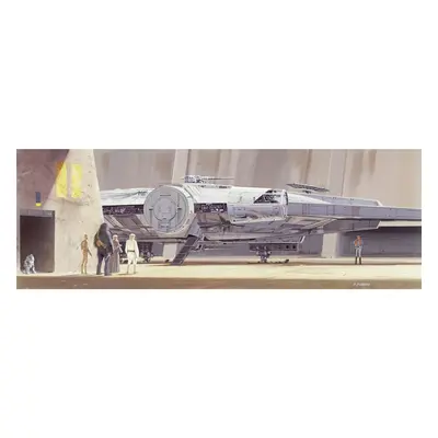 Papier Fototapete - STAR WARS Classic RMQ MilleniumFalcon - Größe 368 x 127 cm