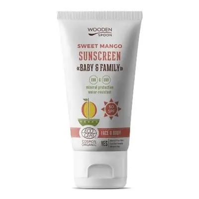 Sonnencreme für den Körper Mango Baby & Family LSF WoodenSpoon – ml