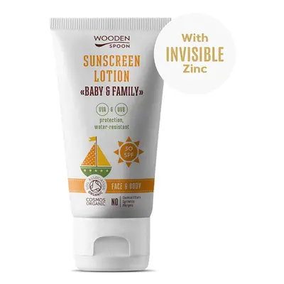 WoodenSpoon Sonnenschutz-Körperlotion in einer Tube Baby & Familie SPF 150 ml