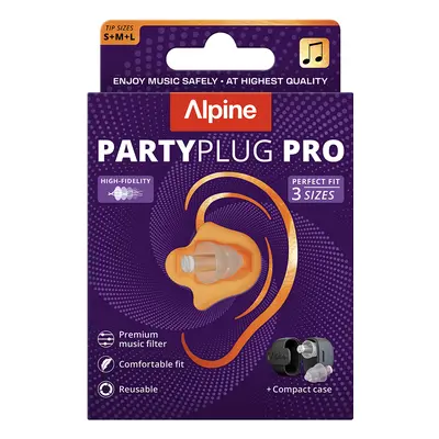 Alpine PartyPlug Pro Natural Gehörschutz dB Paar Farbe: Transparent