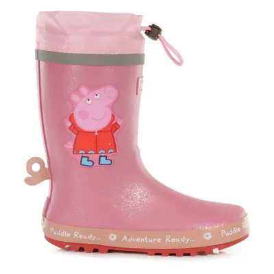 Regatta Peppa Wutz Pfützen-Gummistiefel Pink, Größe: