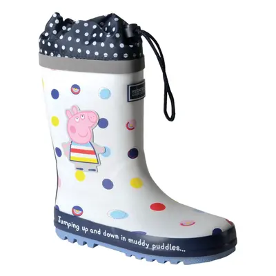 Regatta Peppa Wutz Spritz-Gummistiefel Weiß, Größe: